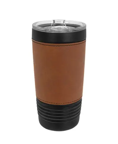 View 2 of the 20 oz Leatherette Coffee Tumbler