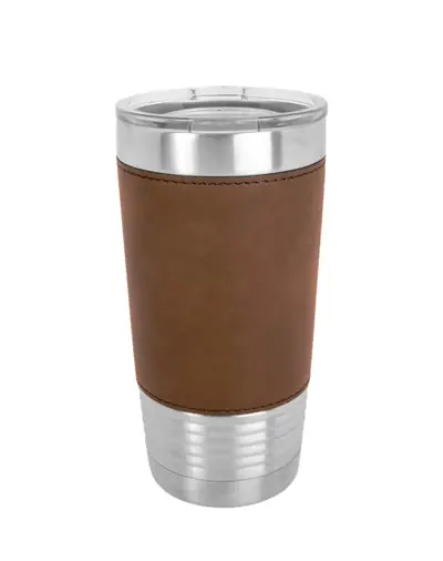 View 3 of the 20 oz Leatherette Coffee Tumbler