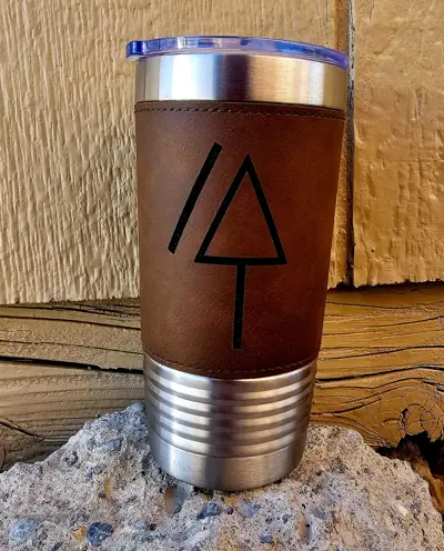 View 1 of the 20 oz Leatherette Coffee Tumbler