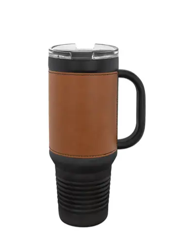 View 3 of the 40 oz Leatherette Tumbler